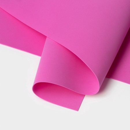 Foamiran Iranian, 60 × 70 cm, thickness 0.8-1 mm, fuchsia/141-2