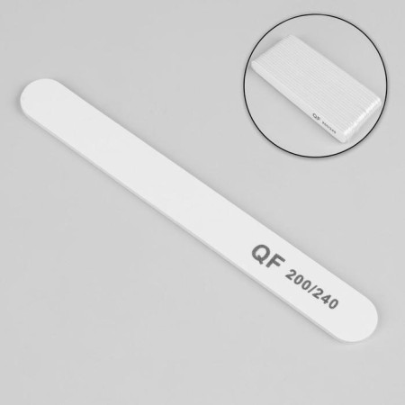 File - emery, abrasiveness 200/240, 18 cm, packing 20 pcs, white color-1