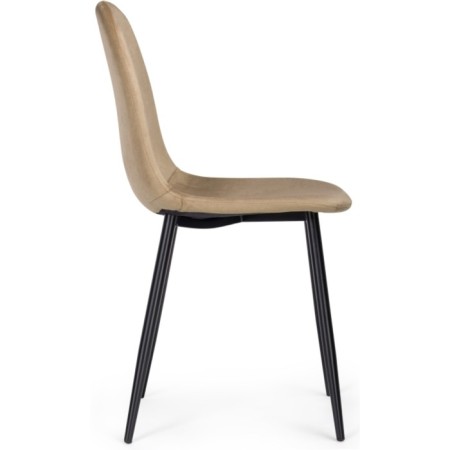 Lilu Metal Metal Metal Carcass/Velu, black/beige 44x51x85 cm-2