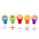 Printing color "Mathematical signs" set of 5 pcs.