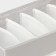Organizer for linen 6 cells LadOM, 34x15x10 cm, beige color