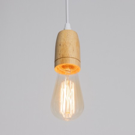 Suspension lamp "Claud" drop2 1x40W E27 white 5x6.5x95cm-2