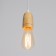 Suspension lamp "Claud" drop2 1x40W E27 white 5x6.5x95cm