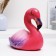 Piggy bank "Flamingo Big" pink with purple, 24cm