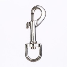 Carabiner with a semicircular base, 7.5 cm (eyeless width 1.5 cm)
