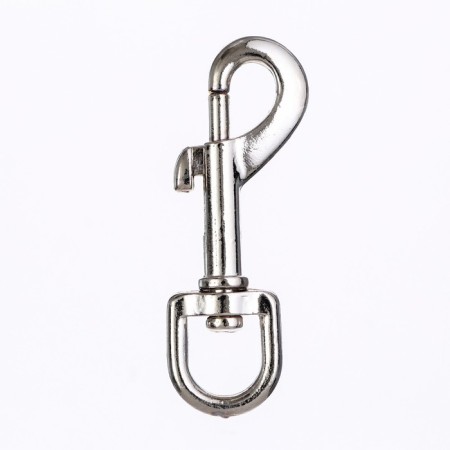 Carabiner with a semicircular base, 7.5 cm (eyeless width 1.5 cm)