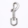 Carabiner with a semicircular base, 7.5 cm (eyeless width 1.5 cm)