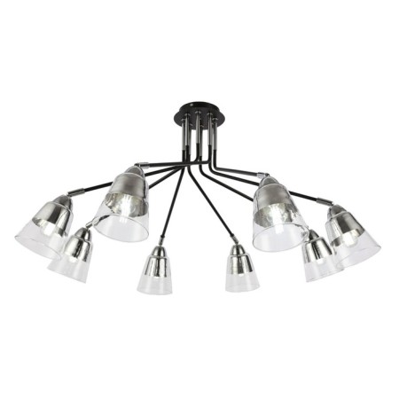 Ceiling EVOLUCE lamp. Sle102902-08. Lirino. 8x40 watts, E27, 73x73x44 cm, black color, chrome