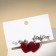 Set 3 pairs of earrings love hearts, white-red color in silver