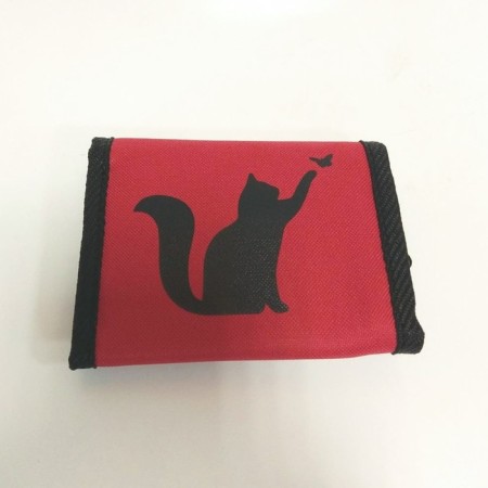 Krasny Oxford wallet, "cat with a butterfly"