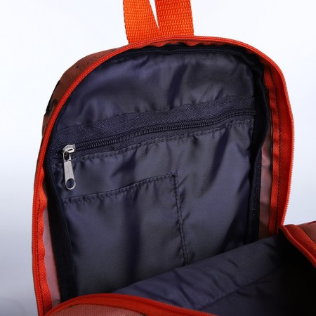Baby backpack on lightning, 2 outer pockets, orange color-3