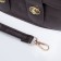 Women's bag on the valve, the color is dark brown