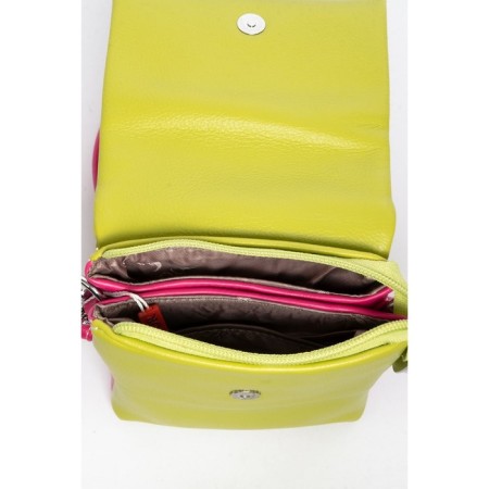 Cross-Body Bag, eco-leather, Ludor Green, 14x3x19 cm-4
