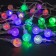 Garland “thread” 5 m with nozzles “mini flashlight”, IP20, transparent thread, 20 LED, glow of multi (RG/RB), blinking, 220 V
