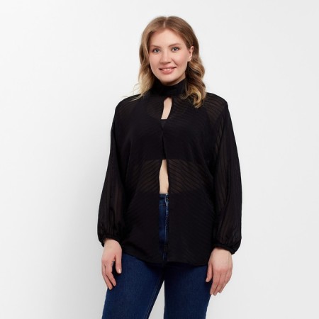 Women's shirt minku; minku: enjoy color black, rr 50-52