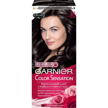 Garnier Color Sensation Cream-Hair Cream, Tone 3.11 Ant