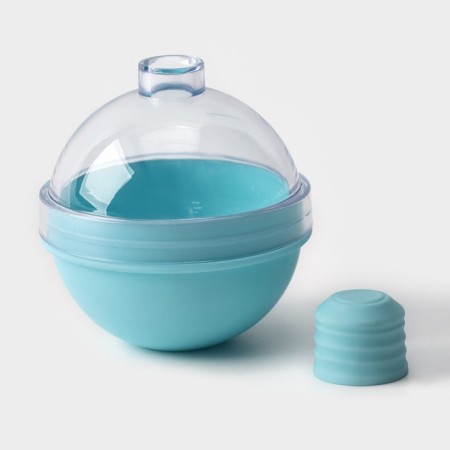 Ice form "ball", d = 7 cm, turquoise color-3
