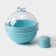 Ice form "ball", d = 7 cm, turquoise color