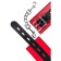 Toyfa Theatre shackles, leather, 28 cm, red color