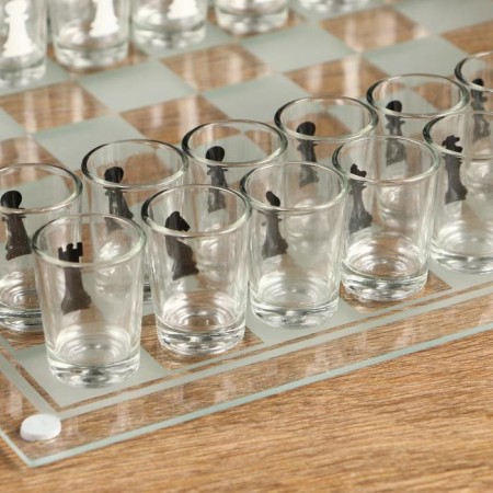 Game "Drunk chess", 32 glasses, field 35 x 35 cm-2