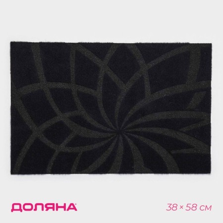 Rug giving moisture -drinking share, without edging, 38 × 58 cm, blue color
