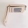 Women's wallet on the button, beige color