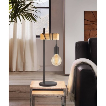 TowNSHEND desktop 10W E27, black, brown-1
