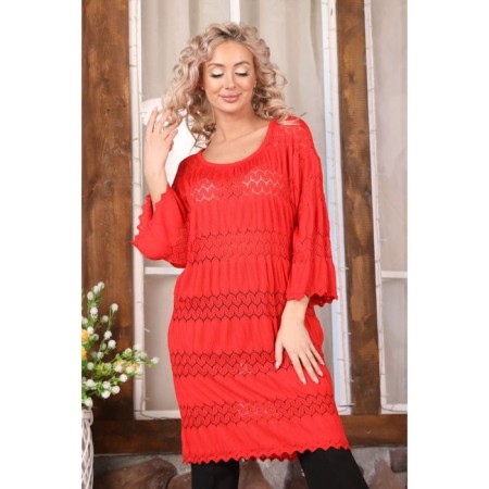 Women's dress, size 42, red color-10