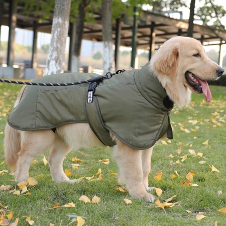 Popon for large dogs, membrane fabric, size XL (DS 35, Osh 38, OG 56-66 cm), khaki-7