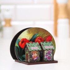 Set for spices with a napkin 