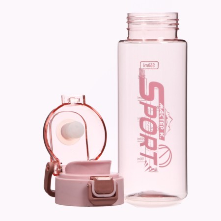 Water bottle, 550 ml, Sport, 20.5 x 7 x 4.8 cm, pink-2