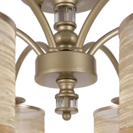 Freya FR2539CL-06G Ksenia ceiling lamp, 730x730x309 mm, E14, 6x40W, color matte gold-4