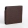Women's wallet on the button, brown color