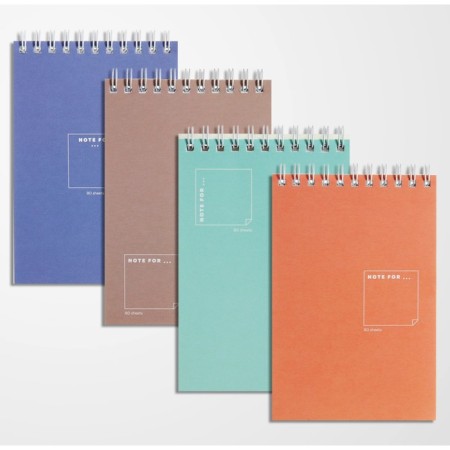 Notepad A6, 80 sheets in a cage on the crest Pastel Tint, cover coated cardboard, an offset block 60 g/m2, mix