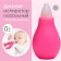 Children's nasal aspirator, with a cap, pink color
