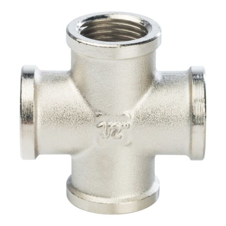 Cross Stout SFT-0031-000012, 1/2 ", internal/internal thread, nickelled brass-2