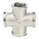 Cross Stout SFT-0031-000012, 1/2 ", internal/internal thread, nickelled brass