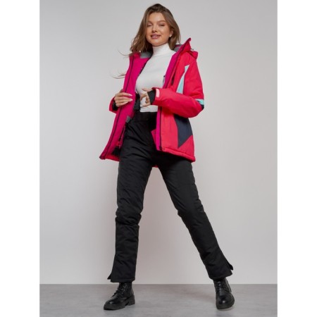 Ski jacket female, size 44, pink color-19