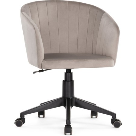 Computer chair thibault plastic/velor, black/beige 60x60x81 cm