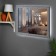 Highlight mirror, in the baguette, dark silver, wall, 50x60 cm