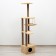 Complex for cats with a claw, corner, with a hammock, 48 x 48 x 171 cm, jute, artificial fur, beige