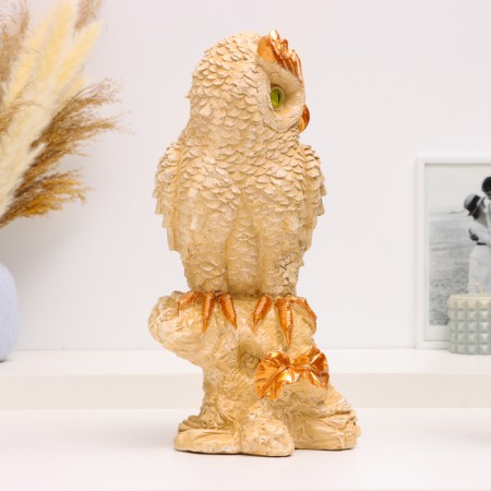 Figure "Filin on the stump is large" beige, 40x15x15cm-3