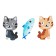 Davente Candy Cat Eraser, set 6 pieces, 40x27x7mm and 40x17x5mm, iron bank