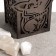 Salt lamp "cat" wooden E14 15W 1.4 kg