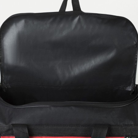 Road bag, 3 parts on lightning, external pocket, long belt, black/red color-3