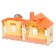 House for dolls "Cottage" with a doll and accessories