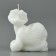 New Year 2025! Interior candle “New Year's collection: snake cutie”, white, 69 x 61 x 36