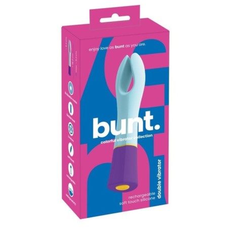 Bunt vibrator. Double, 18.2 cm, blue-2