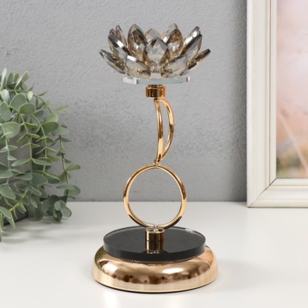 Climber Metal "Black Lotus" d = 4cm 12x12x24 cm-2