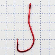 The hook KOI Ryusen-Ring-2BH, size 4 int, color Red 10 pcs.